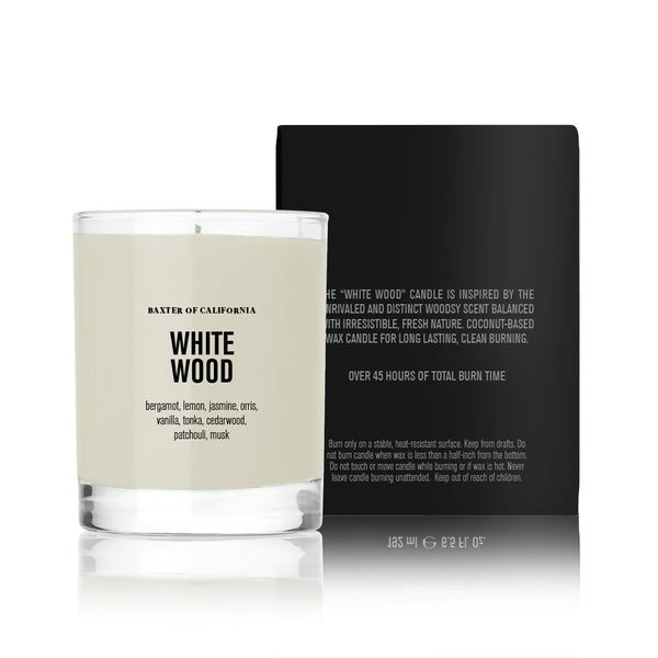 WHITE WOOD SOY WAX CANDLE